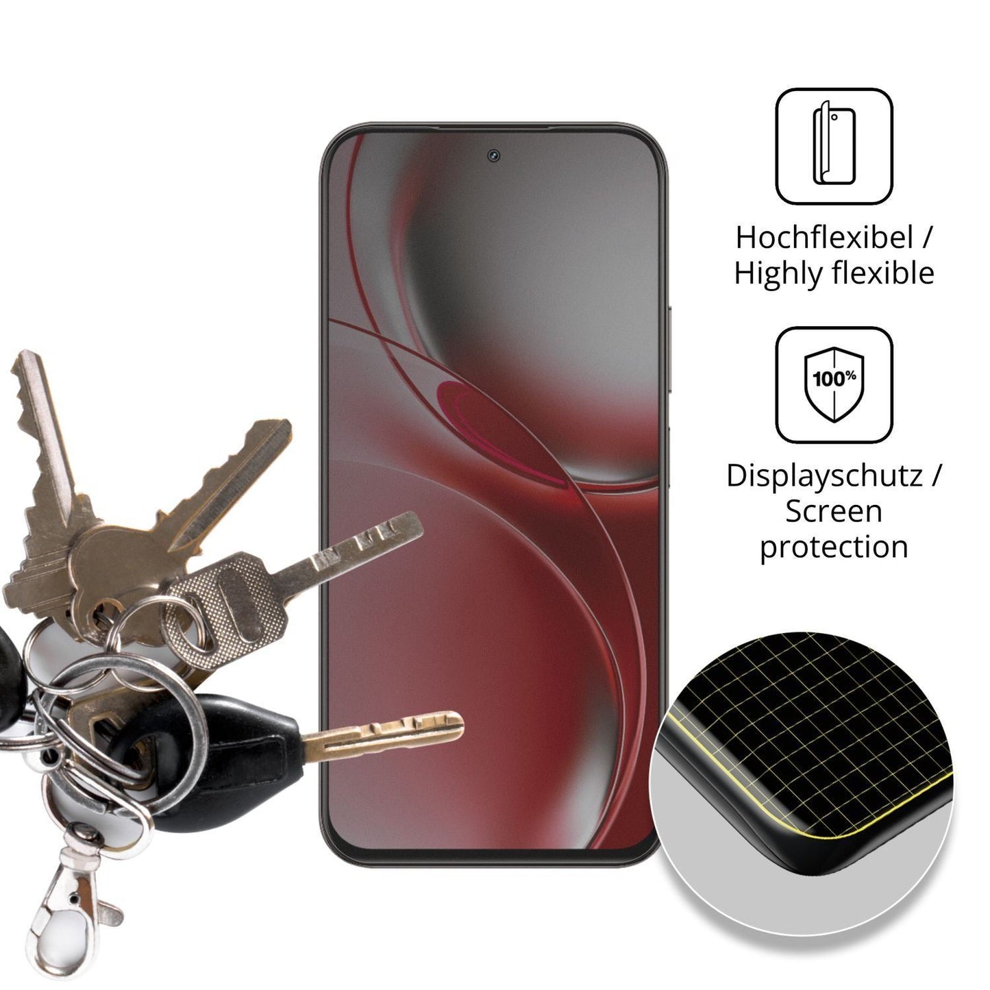 Full Cover Privacy Blickschutzfolie für Realme P4R (3)