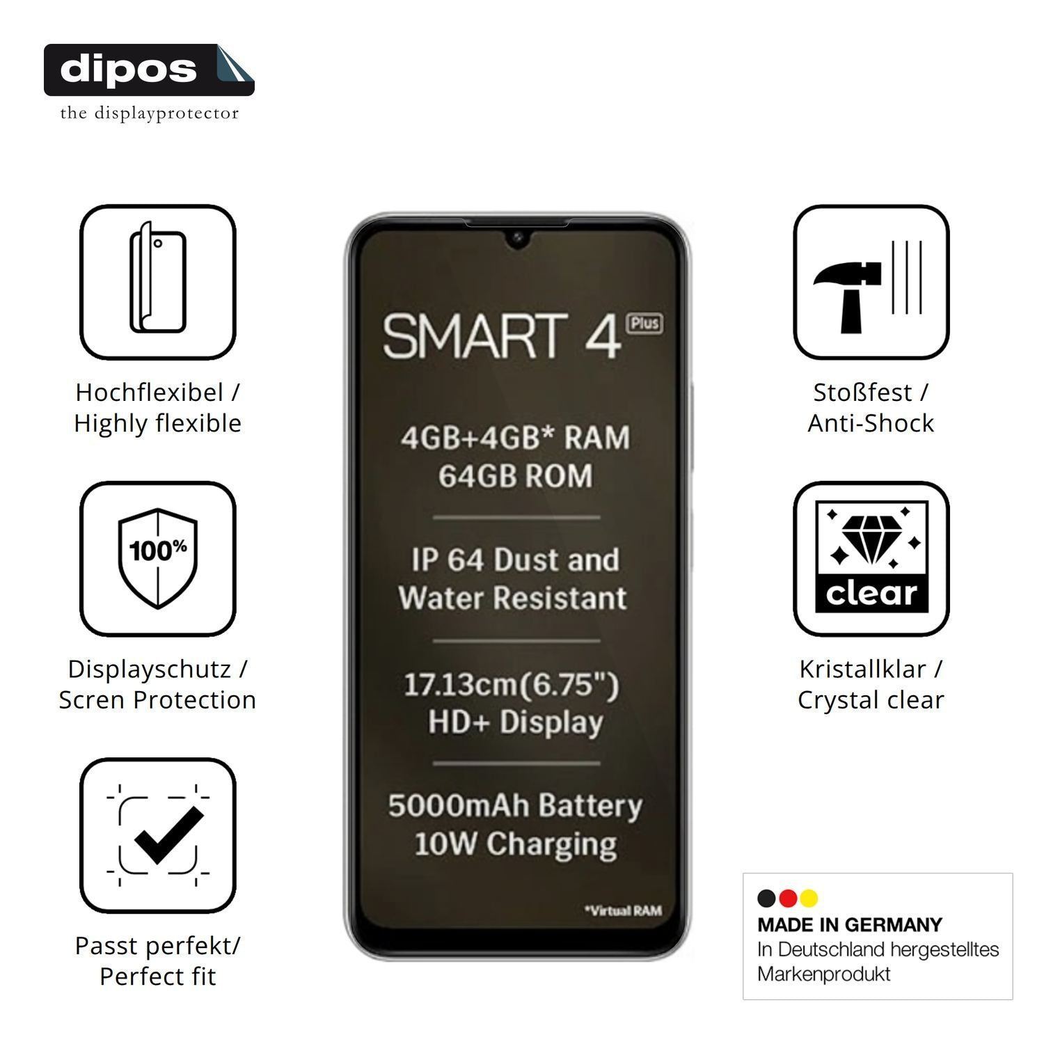 2x 3D Full Cover Schutzfolie für Lava Smart 4 Plus (7)
