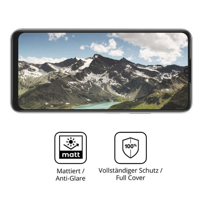 2x Full Cover Schutzfolie matt für Lava Smart 4 Pl (5)