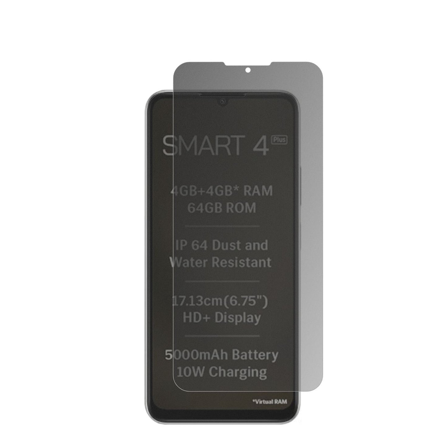 Full Cover Privacy Blickschutzfolie für Lava Smart (2)