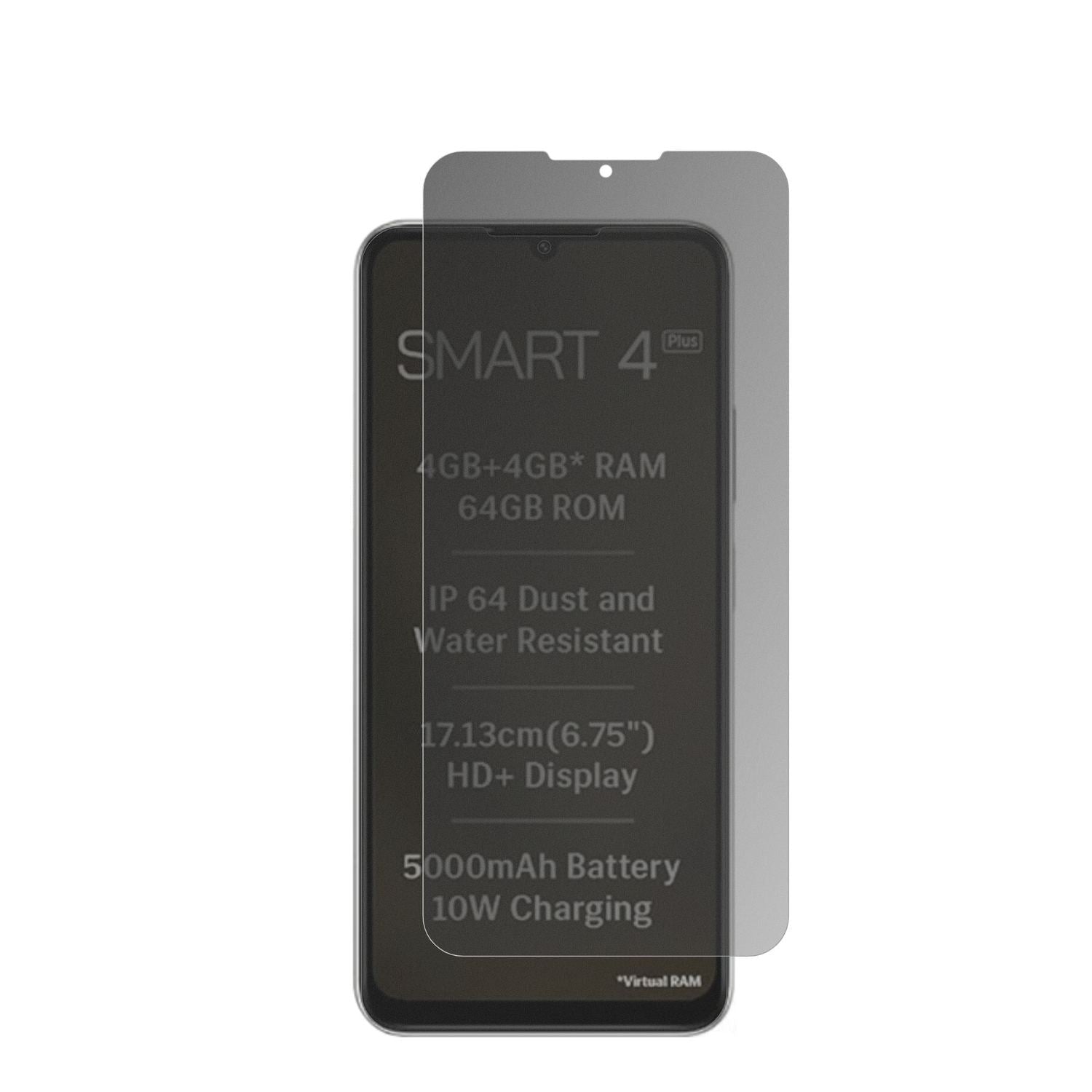 Full Cover Privacy Blickschutzfolie für Lava Smart (2)