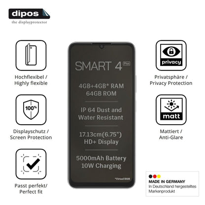 Full Cover Privacy Blickschutzfolie für Lava Smart (5)