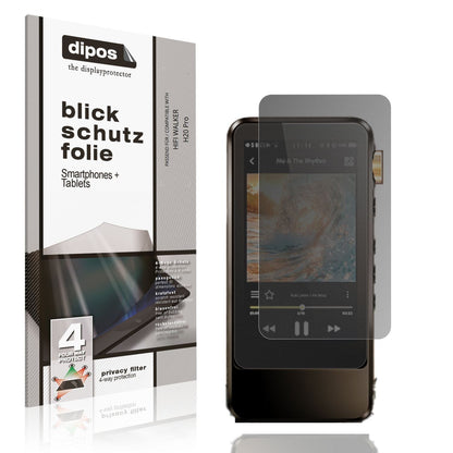 Blickschutzfolie für HIFI WALKER H20 Pro matt Schu (1)