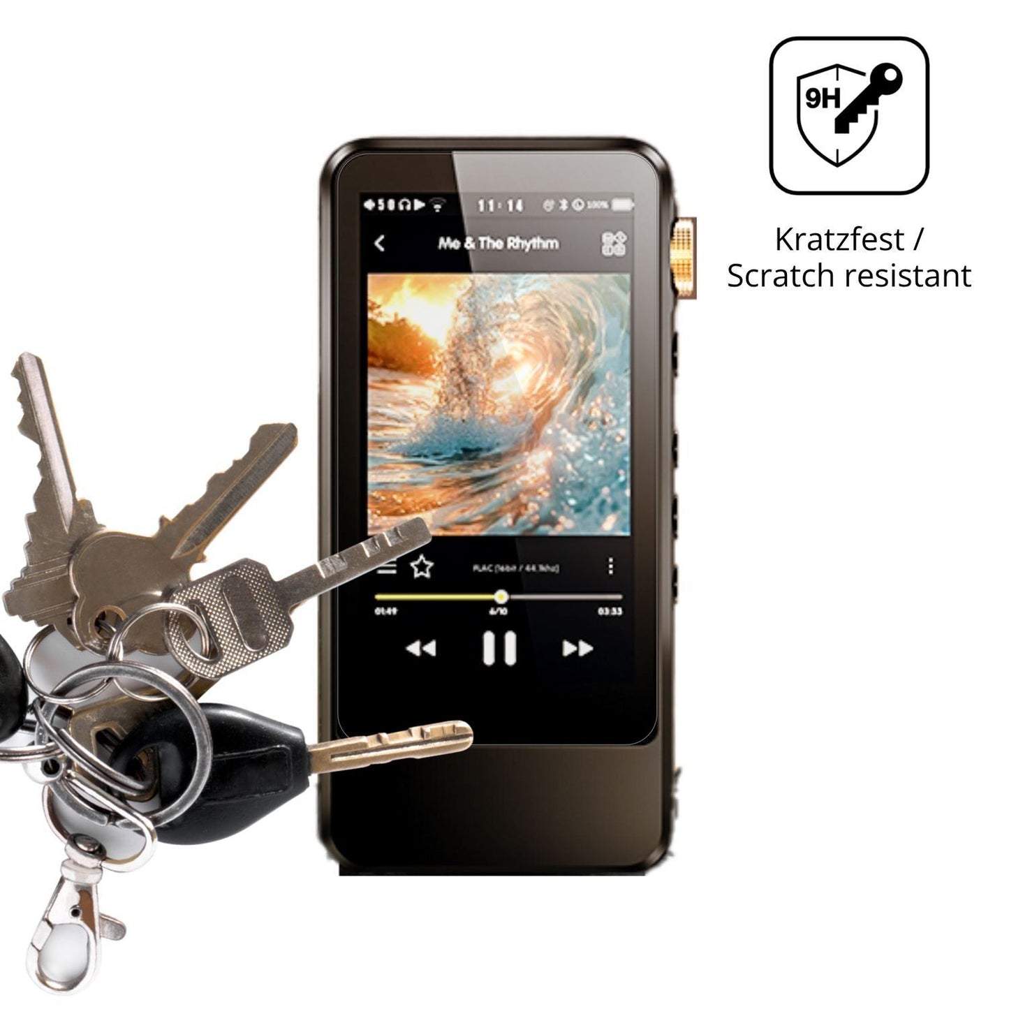 2x 9H Schutzfolie für HIFI WALKER H20 Pro Panzerfo (3)