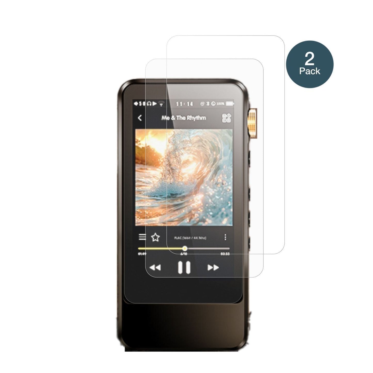 2x 9H Schutzfolie matt für HIFI WALKER H20 Pro Pan (2)