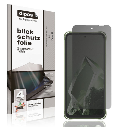 Blickschutzfolie für Itel Power 80 matt Schutzfoli (1)