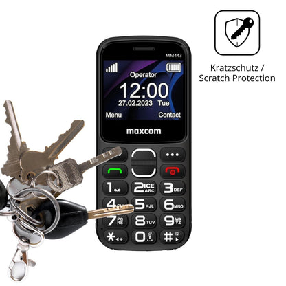 4x Schutzfolie klar für Maxcom MM443 Display-Schut (4)