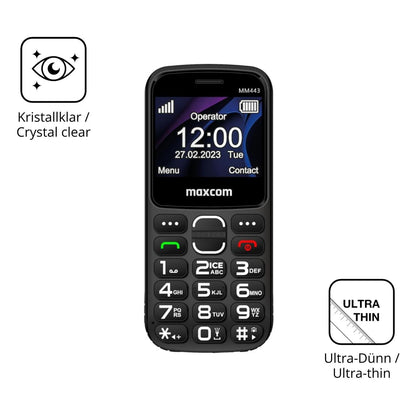 4x Schutzfolie klar für Maxcom MM443 Display-Schut (5)