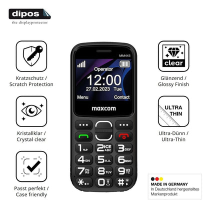 4x Schutzfolie klar für Maxcom MM443 Display-Schut (7)
