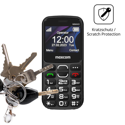 4x Schutzfolie matt für Maxcom MM443 Display-Schut (4)