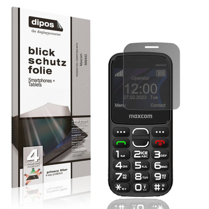 Blickschutzfolie für Maxcom MM443 matt Schutzfolie (1)