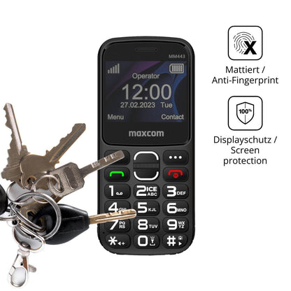 Blickschutzfolie für Maxcom MM443 matt Schutzfolie (3)