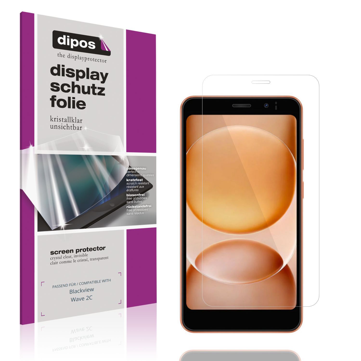 4x Schutzfolie klar für Blackview Wave 2C Display- (1)