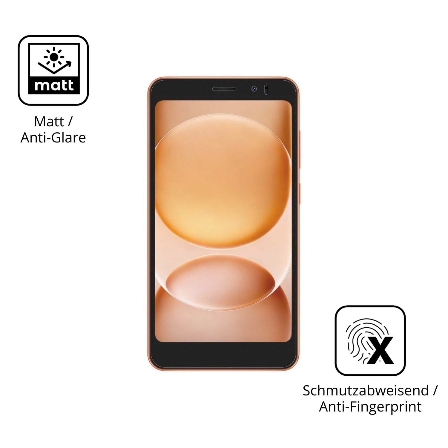 4x Schutzfolie matt für Blackview Wave 2C Display- (5)