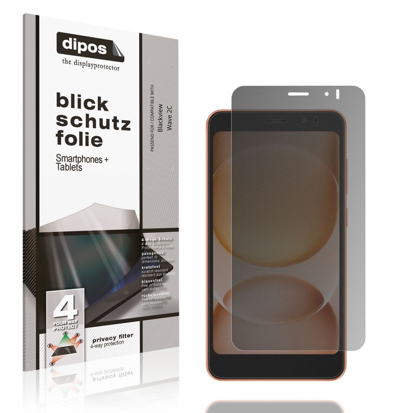 Blickschutzfolie für Blackview Wave 2C matt Schutz (1)