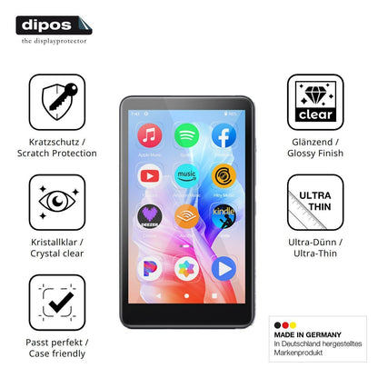 4x Schutzfolie klar für Diofox M9 Display-Schutzfo (7)