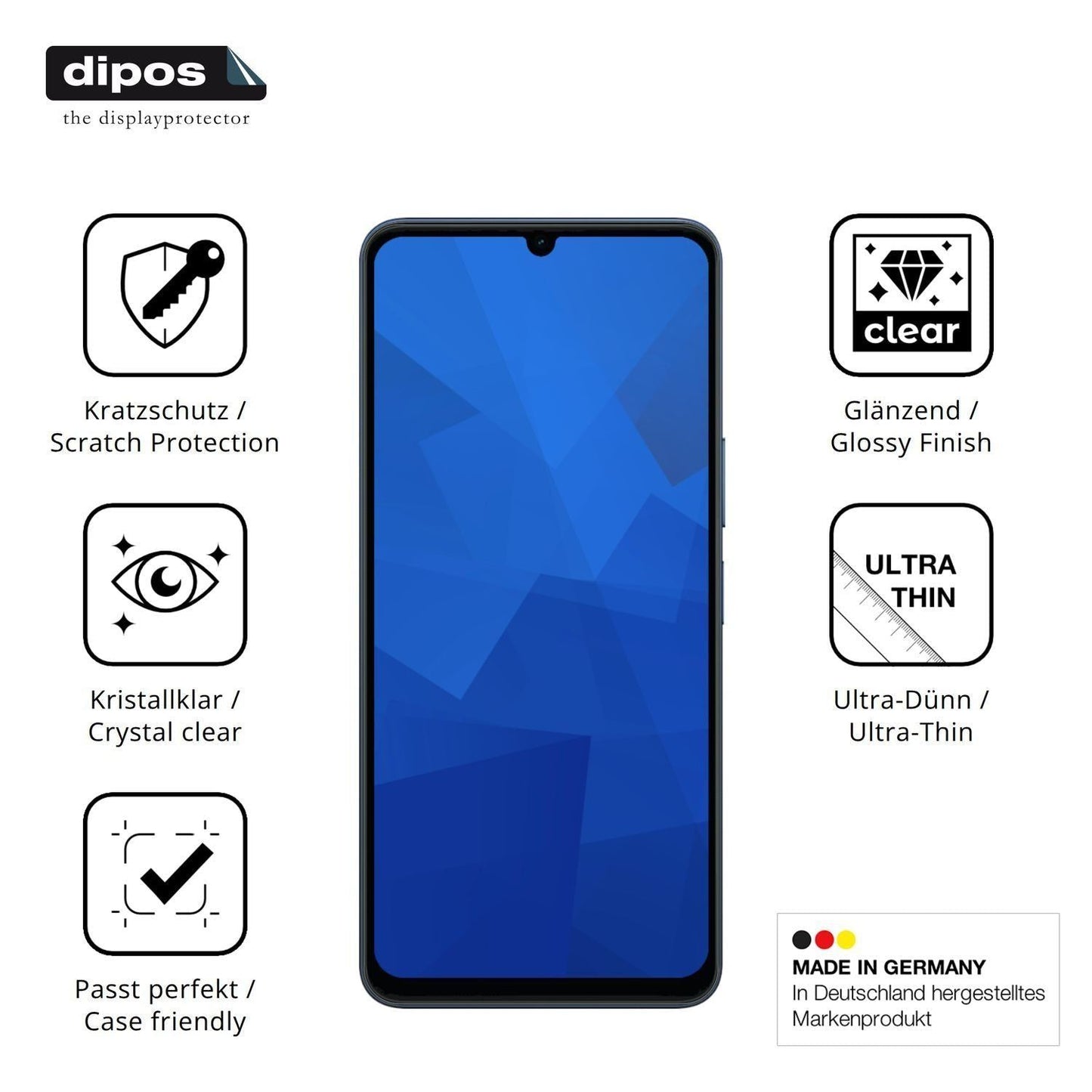 4x Schutzfolie klar für Vivo Y11e Display-Schutzfo (7)