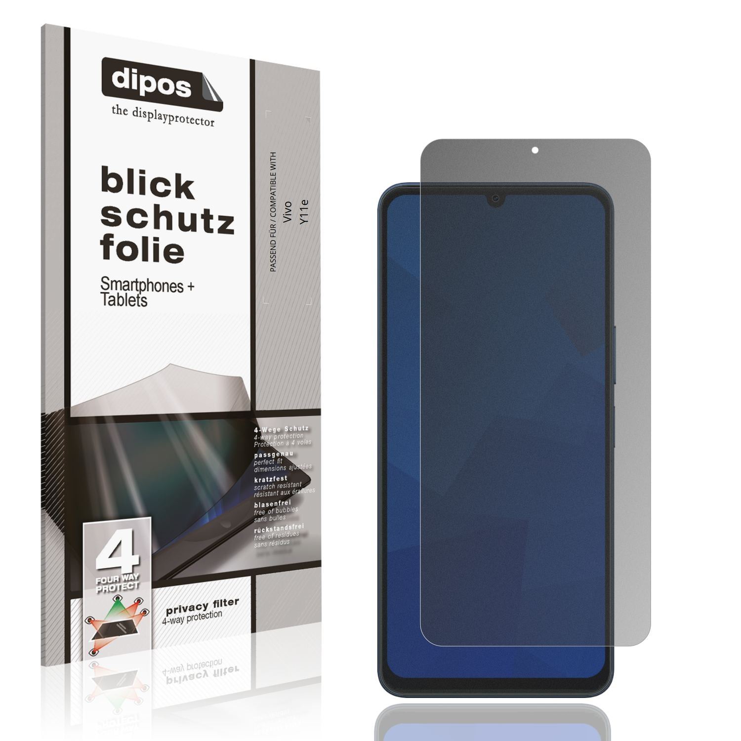 Blickschutzfolie für Vivo Y11e matt Schutzfolie Pr (1)