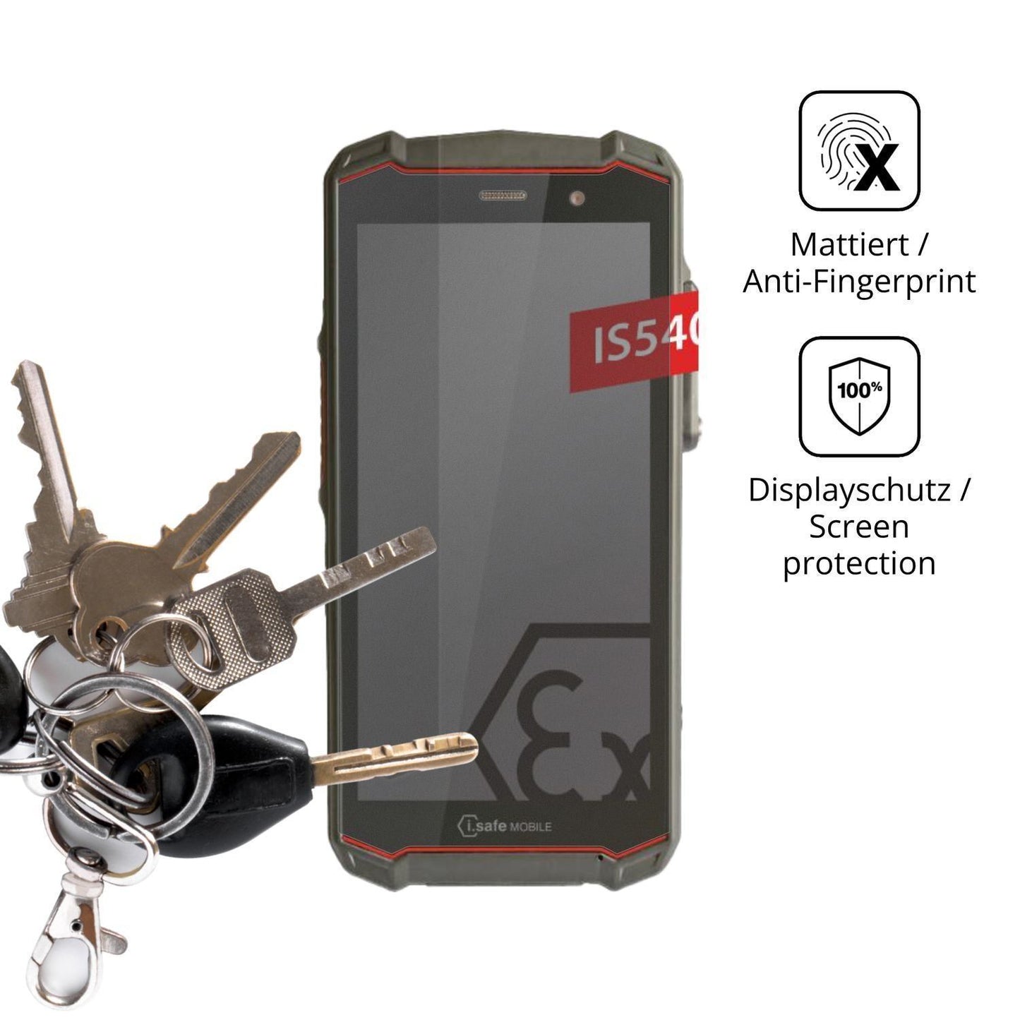 Blickschutzfolie für i.safe MOBILE IS540.M1 matt S (3)