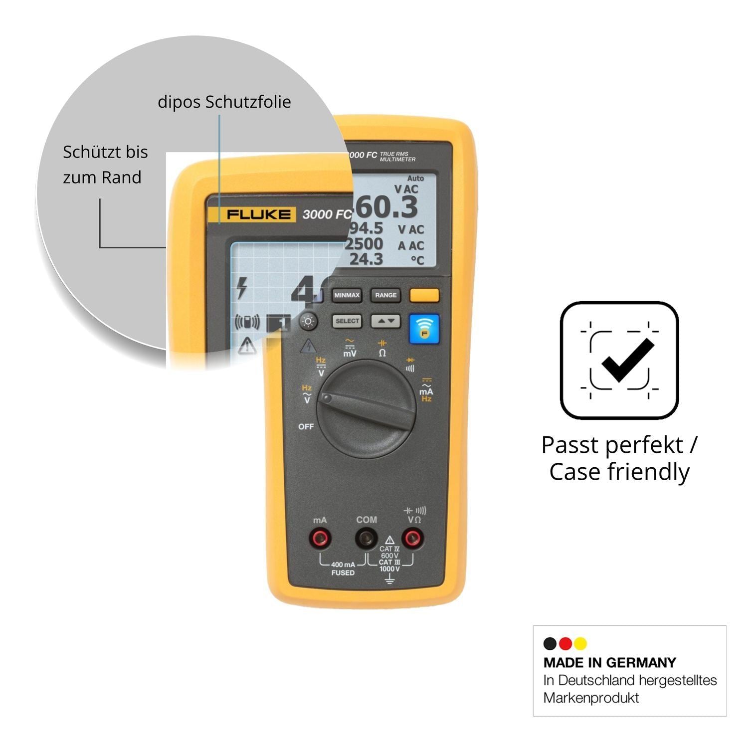 2x 9H Schutzfolie für Fluke 3000 FC Panzerfolie (6)