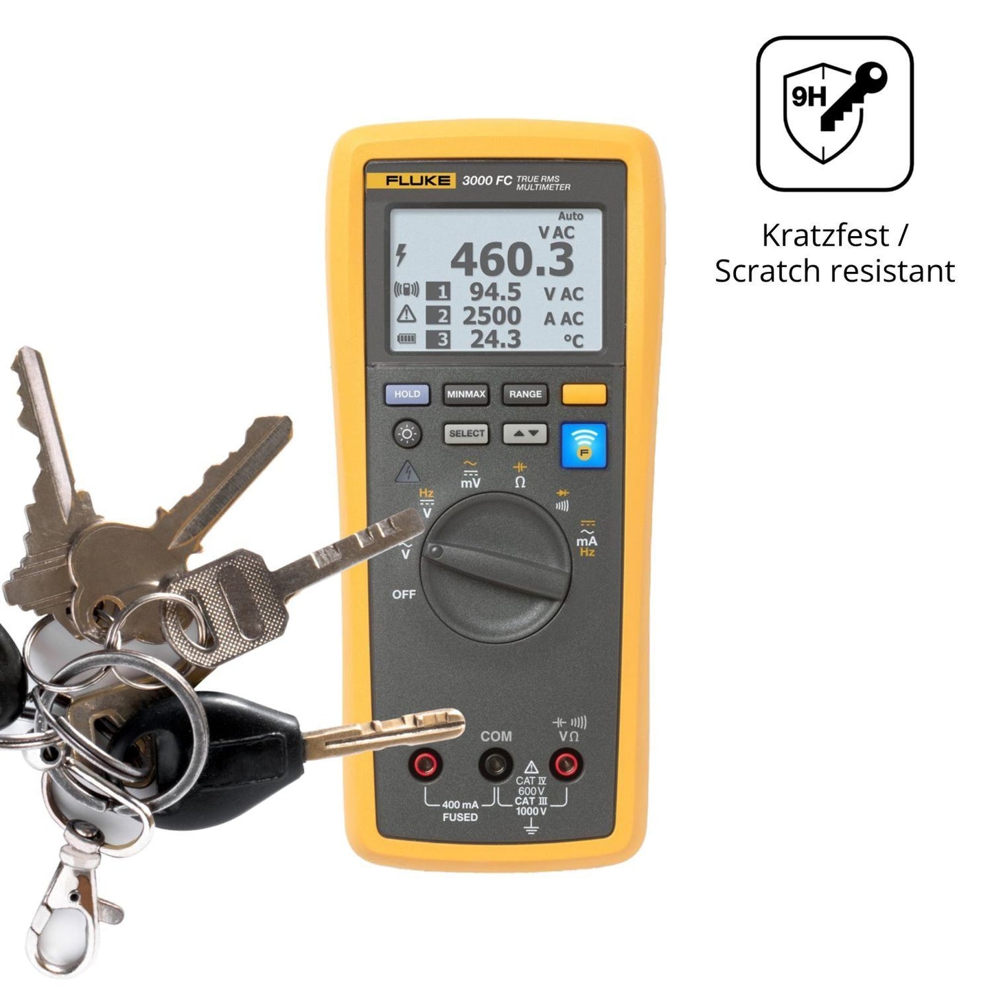 2x 9H Schutzfolie matt für Fluke 3000 FC Panzerfol (3)