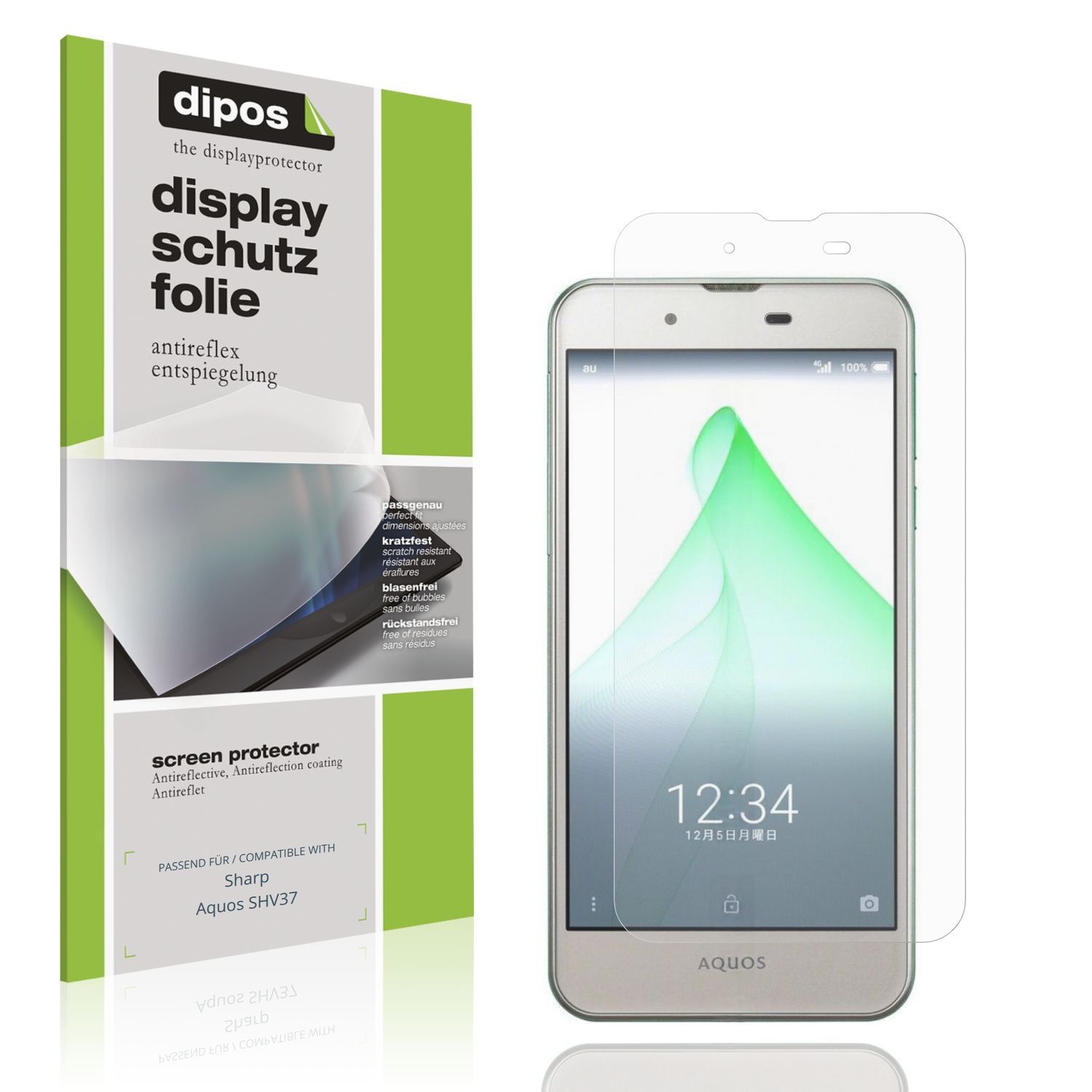 4x Schutzfolie matt für Sharp Aquos SHV37 Display- (1)