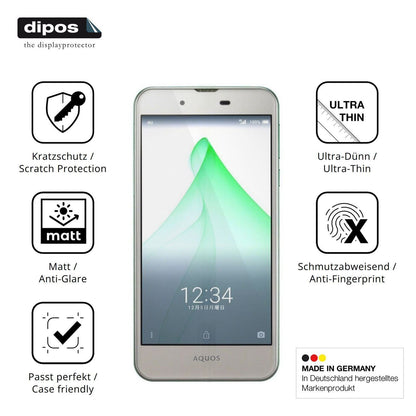 4x Schutzfolie matt für Sharp Aquos SHV37 Display- (7)
