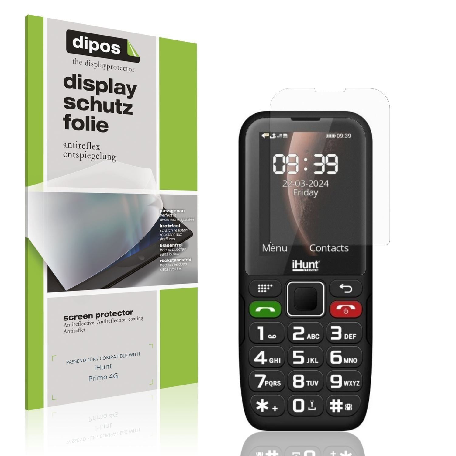 4x Schutzfolie matt für iHunt Primo 4G Display-Sch (1)