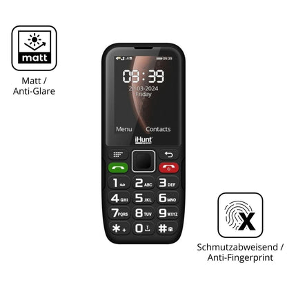 2x 9H Schutzfolie matt für iHunt Primo 4G Panzerfo (5)