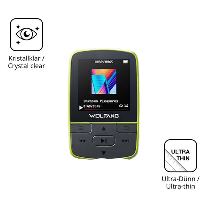 4x Schutzfolie klar für WOLFANG WMP01 MP3-Player D (5)