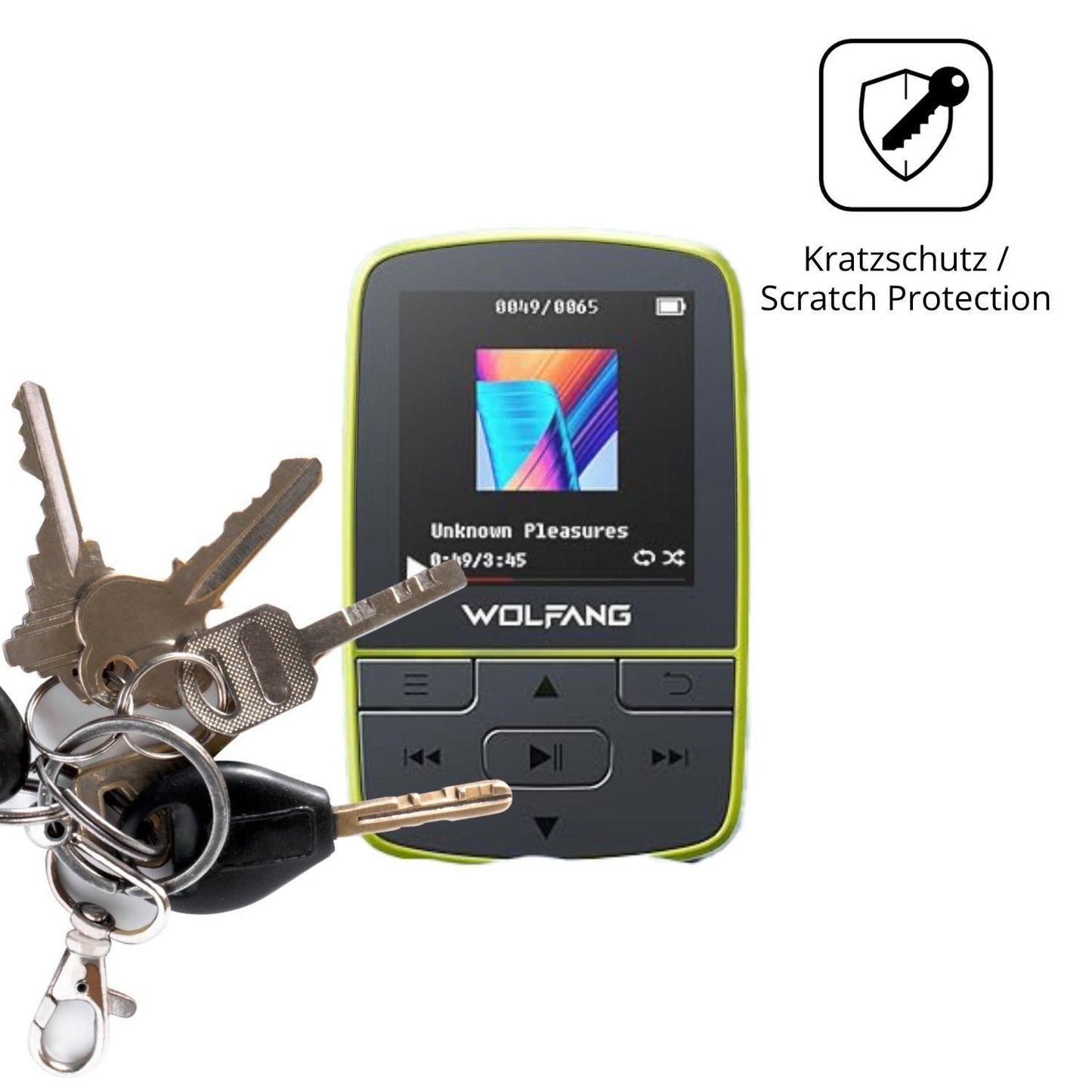 4x Schutzfolie matt für WOLFANG WMP01 MP3-Player D (4)