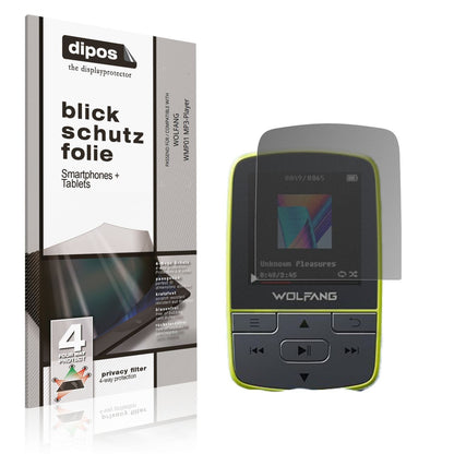 Blickschutzfolie für WOLFANG WMP01 MP3-Player matt (1)