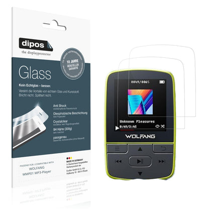 2x 9H Schutzfolie für WOLFANG WMP01 MP3-Player Pan (1)