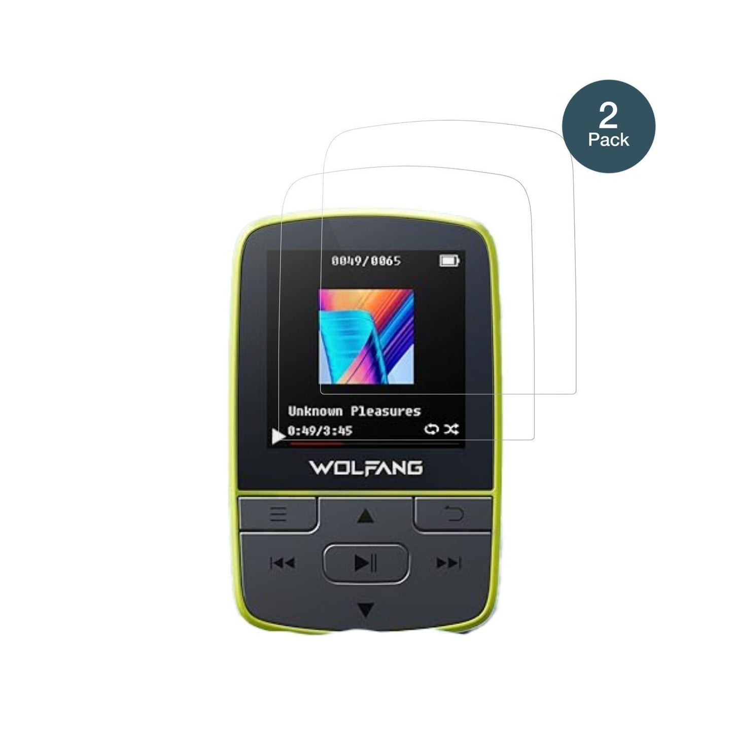 2x 9H Schutzfolie für WOLFANG WMP01 MP3-Player Pan (2)