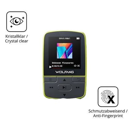 2x 9H Schutzfolie für WOLFANG WMP01 MP3-Player Pan (5)
