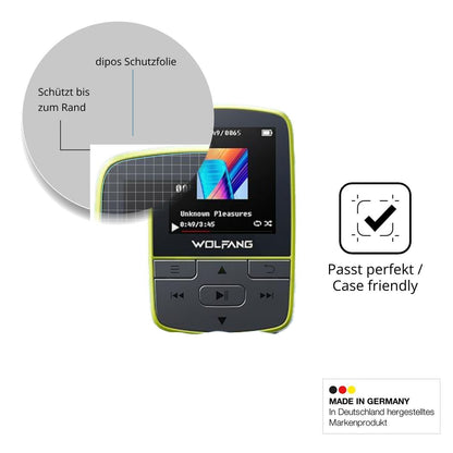 2x 9H Schutzfolie für WOLFANG WMP01 MP3-Player Pan (6)