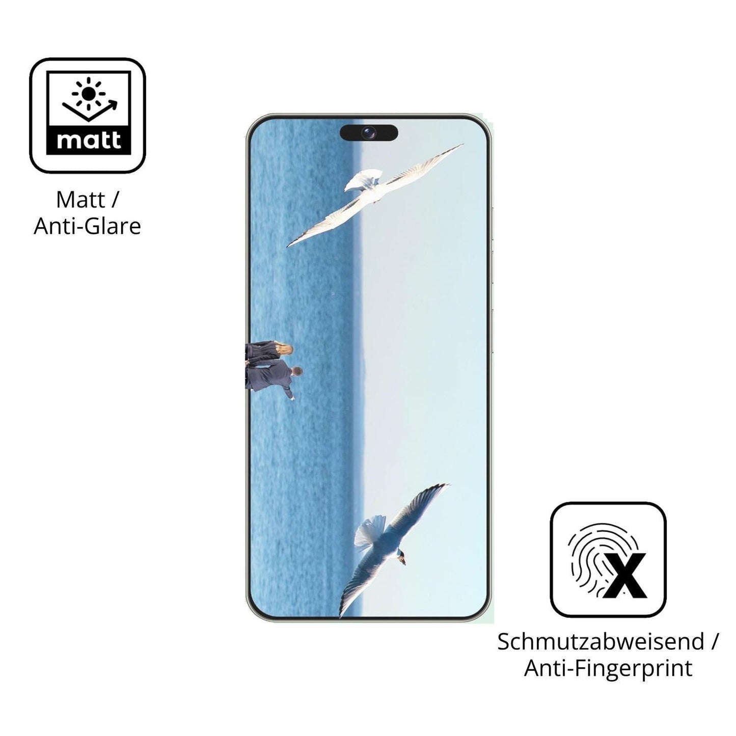 4x Schutzfolie matt für Fine Life Pro A18 Pro Disp (5)