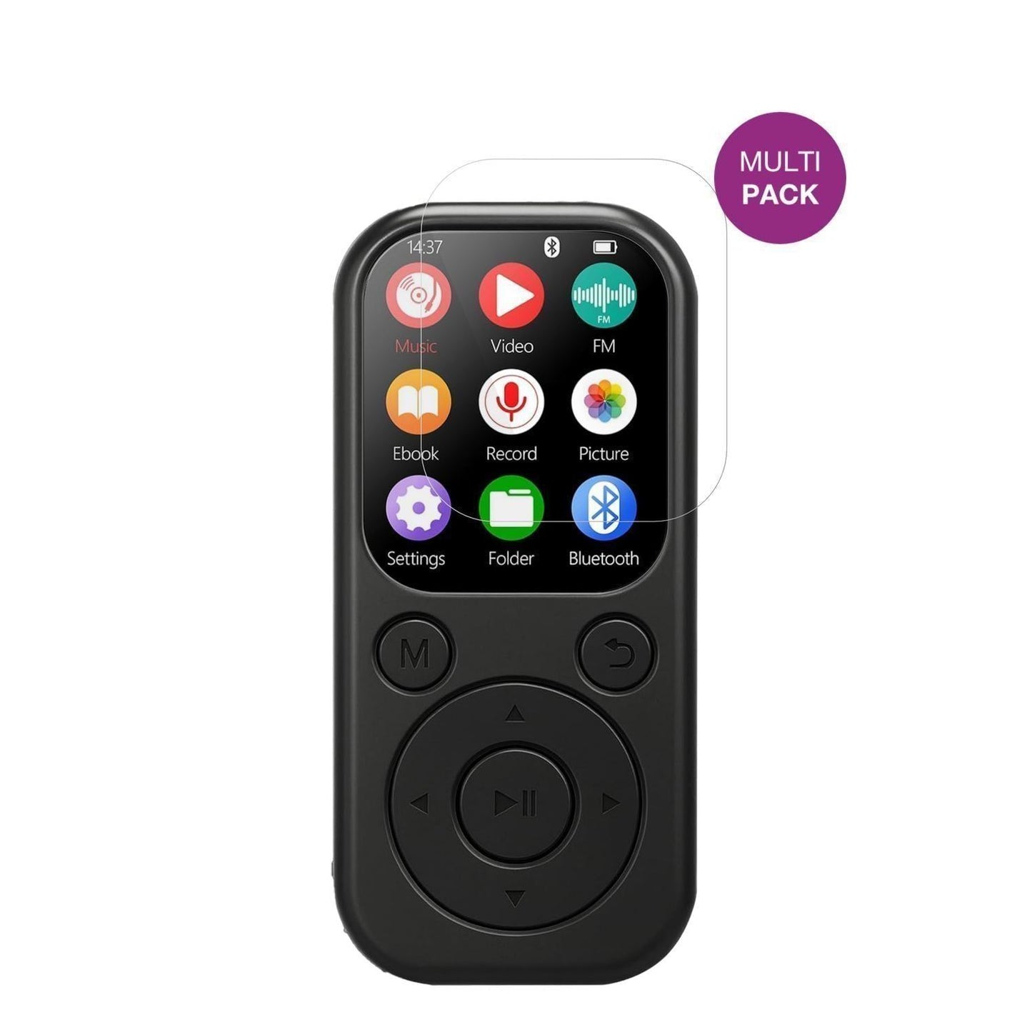 4x Schutzfolie klar für Taichaeu 01D MP3-Player Di (2)