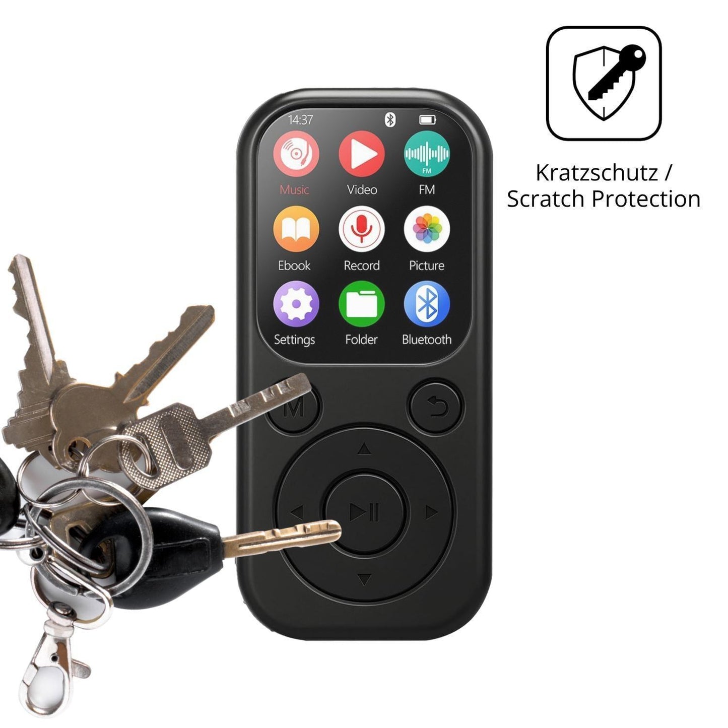4x Schutzfolie matt für Taichaeu 01D MP3-Player Di (4)