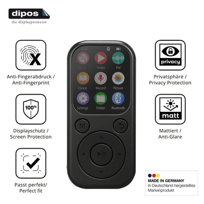Blickschutzfolie für Taichaeu 01D MP3-Player matt  (5)