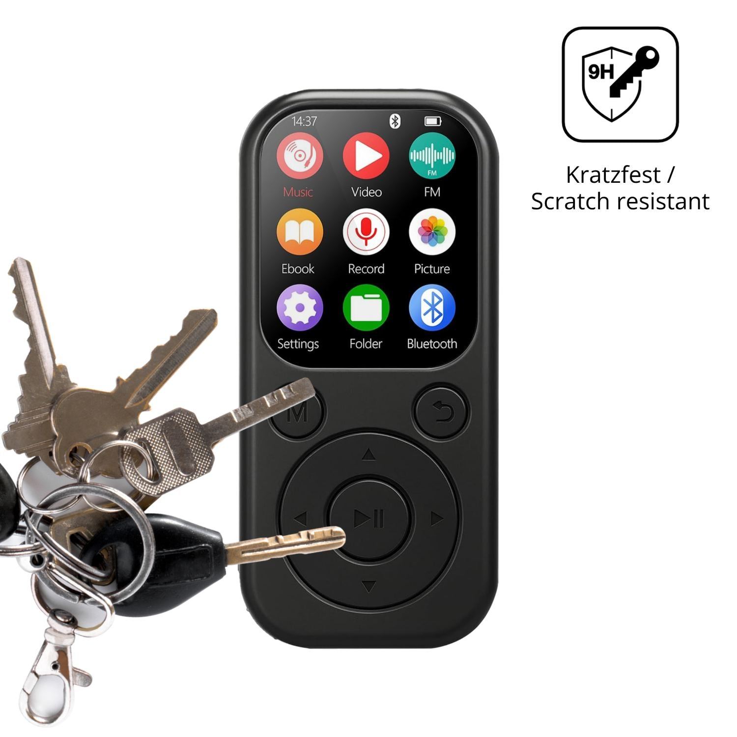 2x 9H Schutzfolie für Taichaeu 01D MP3-Player Panz (3)
