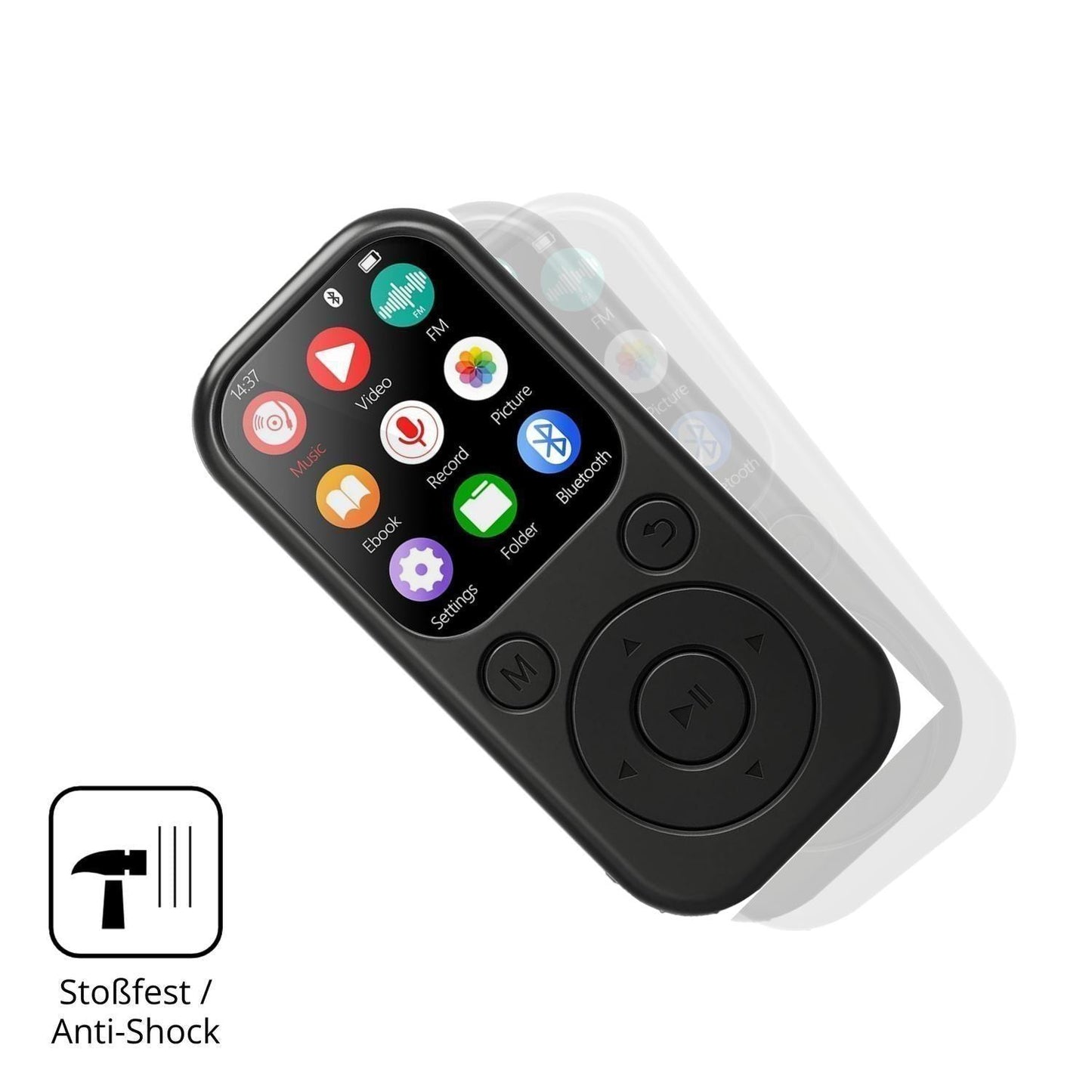 2x 9H Schutzfolie für Taichaeu 01D MP3-Player Panz (4)