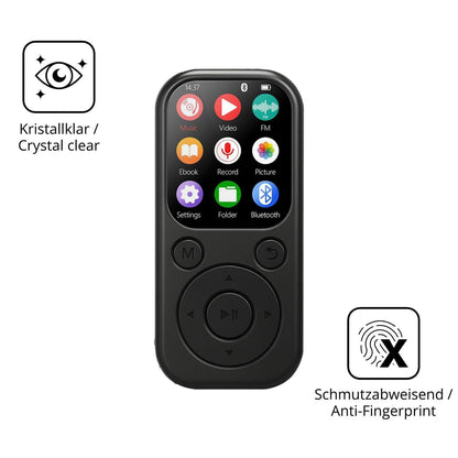 2x 9H Schutzfolie für Taichaeu 01D MP3-Player Panz (5)