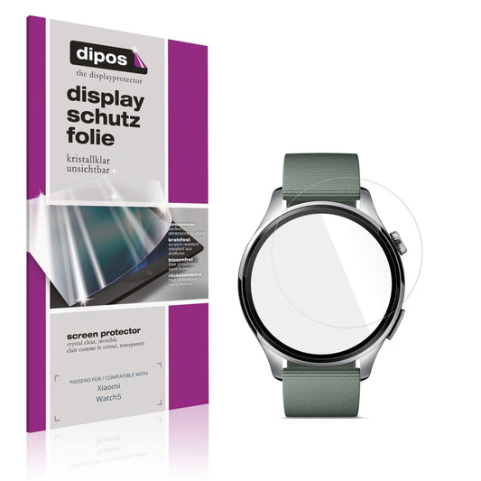6x Schutzfolie klar für Xiaomi Watch5 Display-Schu (1)