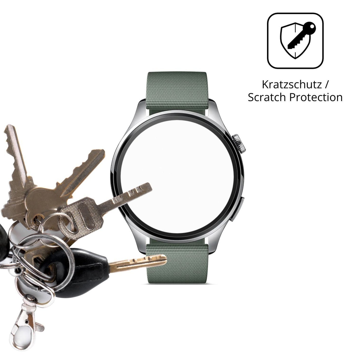 6x Schutzfolie matt für Xiaomi Watch5 Display-Schu (4)