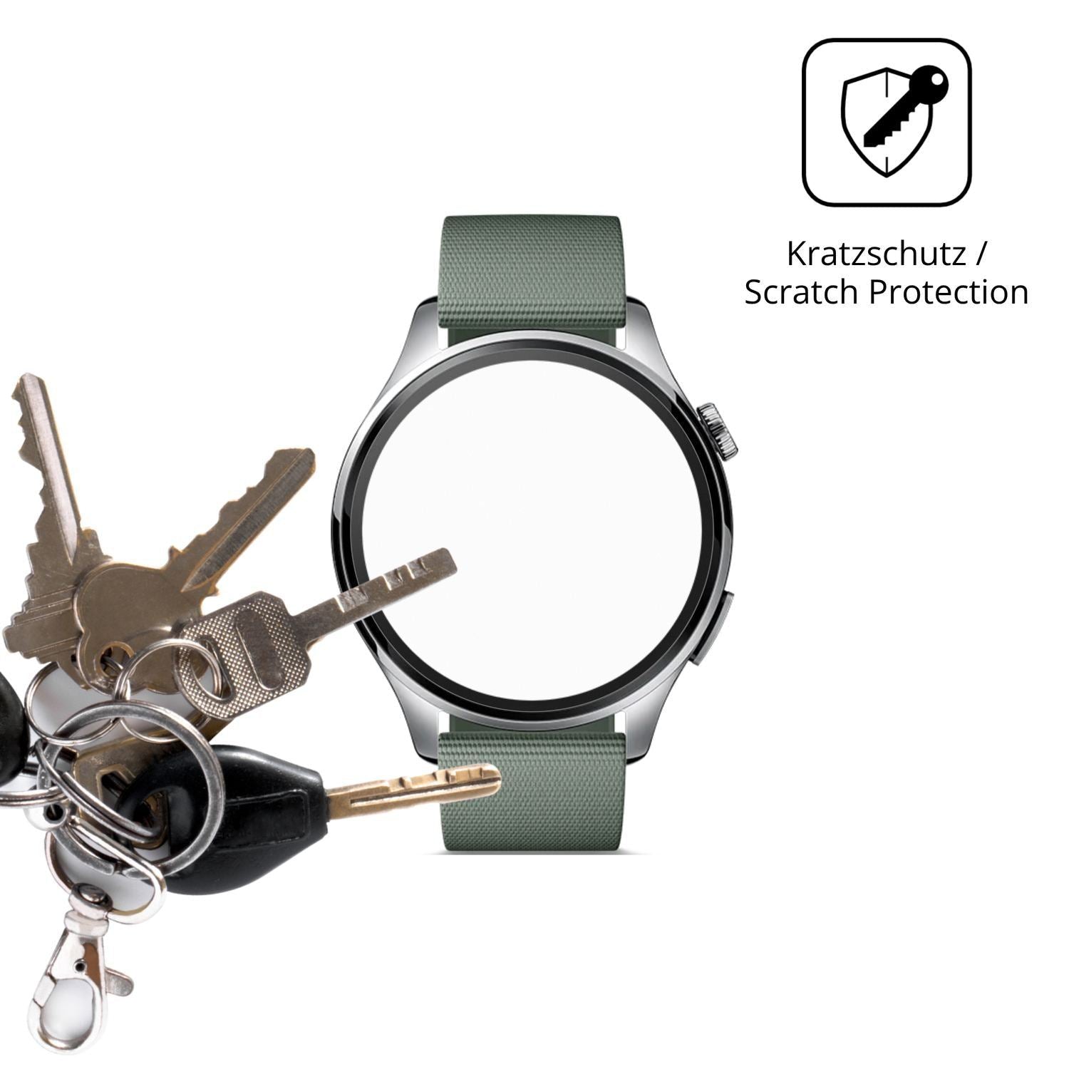 6x Schutzfolie matt für Xiaomi Watch5 Display-Schu (4)