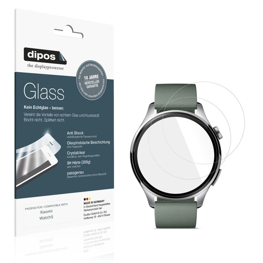 2x 9H Schutzfolie für Xiaomi Watch5 Panzerfolie (1)