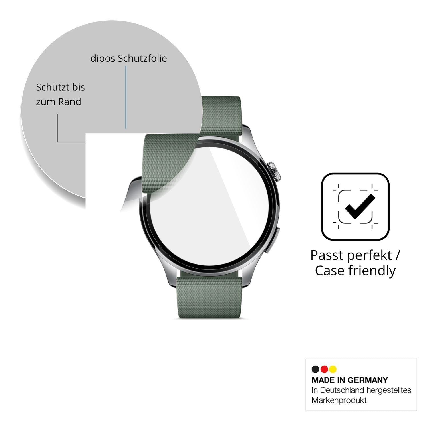 2x 9H Schutzfolie für Xiaomi Watch5 Panzerfolie (6)