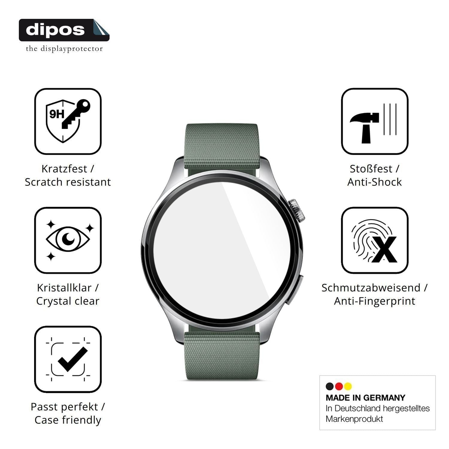 2x 9H Schutzfolie für Xiaomi Watch5 Panzerfolie (7)