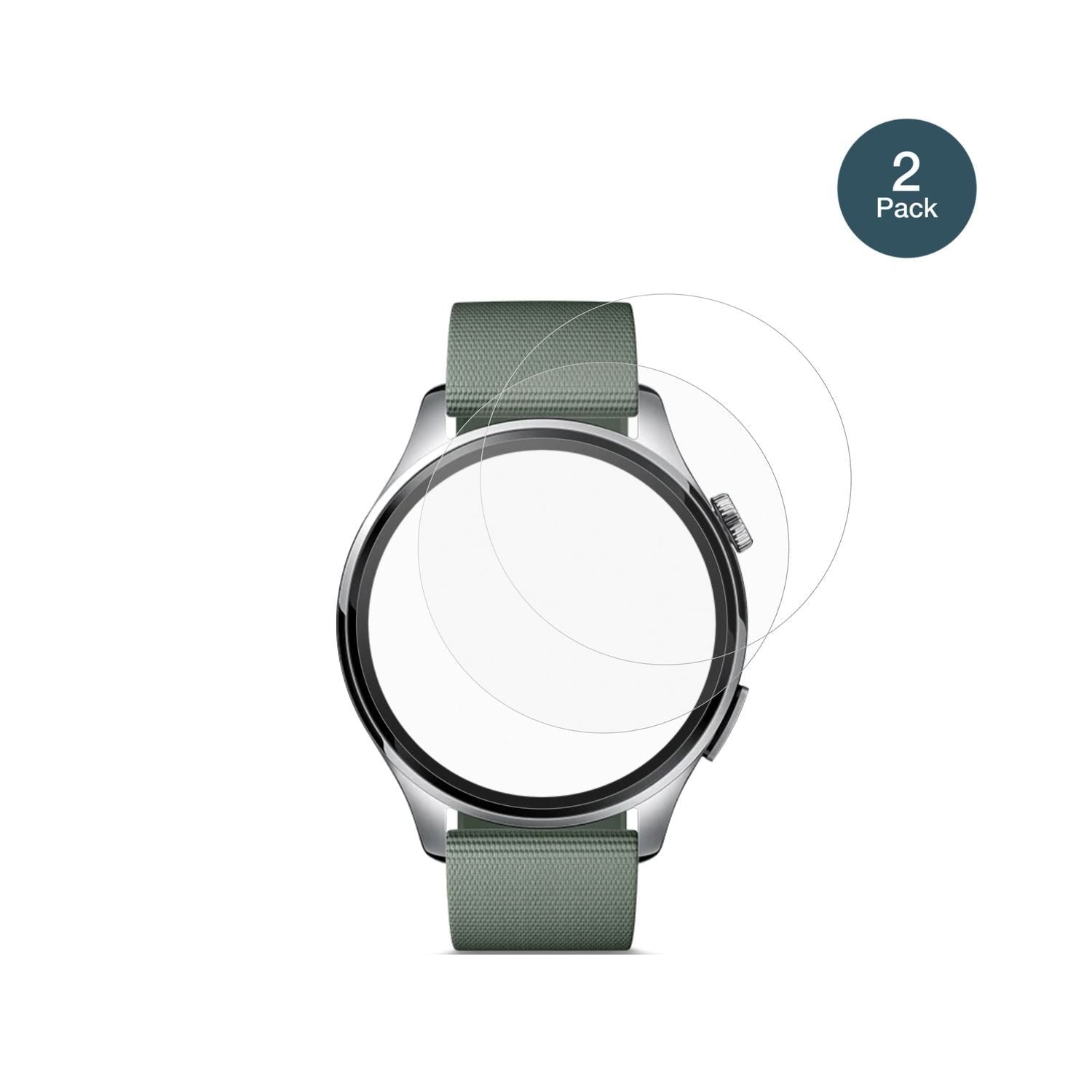 2x 9H Schutzfolie matt für Xiaomi Watch5 Panzerfol (2)